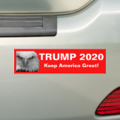 Officiële Bumpersticker Trump 2020 (Op auto)