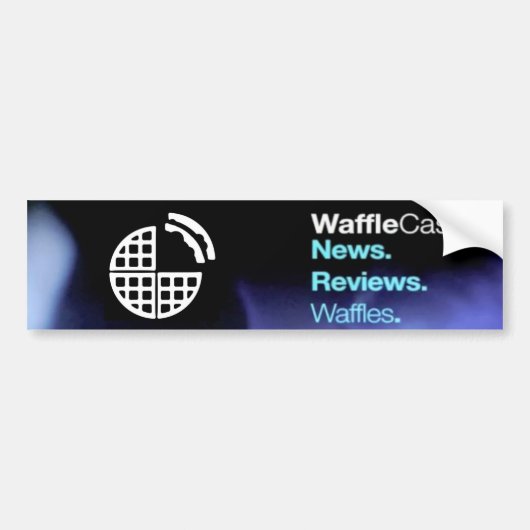 Officiële Bumpersticker WaffleCast! (Voorkant)