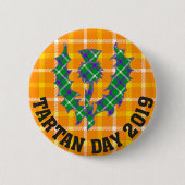 Officiële Button 2019 Tartan Dag (Voorkant)