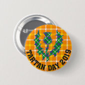 Officiële Button 2019 Tartan Dag (Voorkant /achterkant)