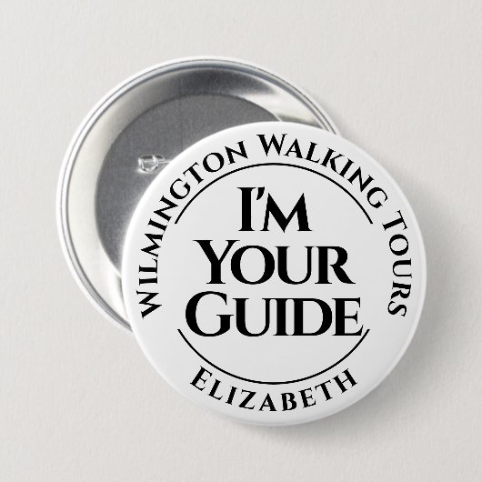 Officiële Button voor reisgids (Voorkant /achterkant)