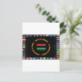 Officiële Caribische vlag Briefkaart (Staand voorkant)