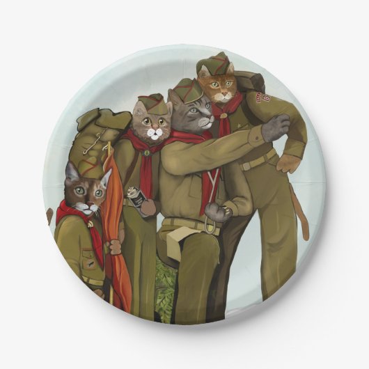 Officiële Cat Scouts Paper Borden Papieren Bordje (Voorkant)