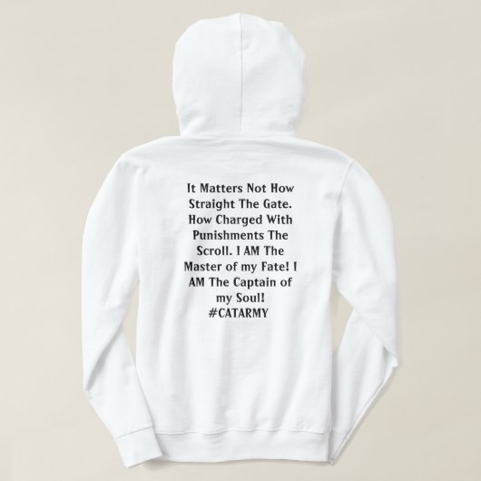 Officiële #CATARMY #CatMaster2024 Felix Snarky Hoo Hoodie (Design achterkant)