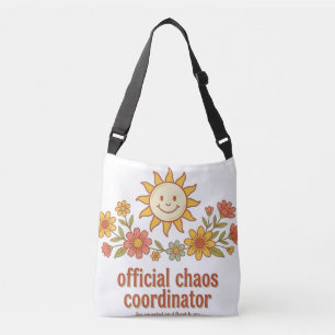 Officiële Chaos Coördinator Retro Gelukkig Zon Des Crossbody Tas