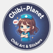 Officiële Chibi-Planet-logo:  Sassy-verpleegsticke