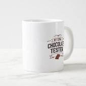 Officiële chocolade tester geschenken grote koffiekop (Voorkant rechts)