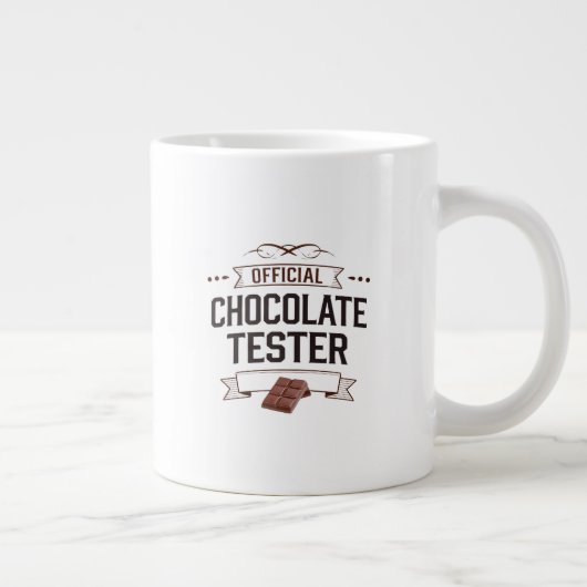 Officiële chocolade tester geschenken grote koffiekop (Rechts)