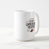 Officiële chocolade tester geschenken koffiemok (Voorkant rechts)