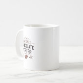 Officiële chocolade tester geschenken koffiemok (Voorkant links)