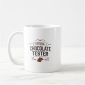 Officiële chocolade tester geschenken koffiemok (Links)