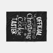 Officiële Christmas Cookie Button Baking Baker Hol Fleece Deken (Voorkant (Horizontaal))