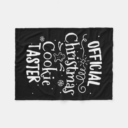 Officiële Christmas Cookie Button Baking Baker Hol Fleece Deken (Voorkant (Horizontaal))