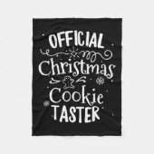 Officiële Christmas Cookie Button Baking Baker Hol Fleece Deken (Voorkant)