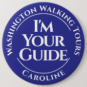 Officiële City Tour Guide Badge Button (Voorkant)