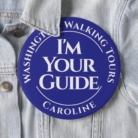 Officiële City Tour Guide Badge Button (In situ)