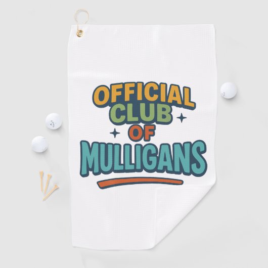 Officiële club van Mulligans Golfhanddoek (Insitu)