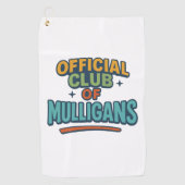 Officiële club van Mulligans Golfhanddoek (Voorkant)