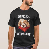 Officiële Cocker Spaniel Sleepshirt Schattige Hond T-shirt (Voorkant)