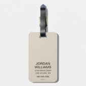 Officiële Coffee Brew Master Bagagelabel (Achterkant verticaal)