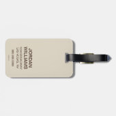 Officiële Coffee Brew Master Bagagelabel (Achterkant horizontaal)