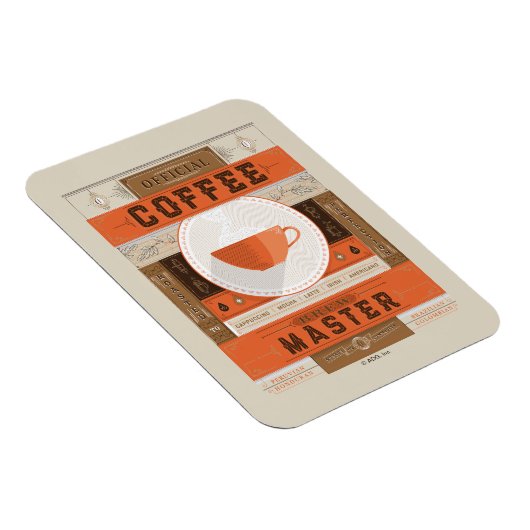 Officiële Coffee Brew Master Magneet (Rechterzijde)