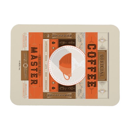 Officiële Coffee Brew Master Magneet (Horizontaal)
