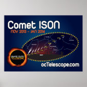 Officiële Comet ISON Poster and Finder Chart (Voorkant)