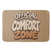 Officiële comfortzone grappig badmat (Voorkant)