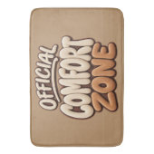 Officiële comfortzone grappig badmat (Voorkant Verticaal)