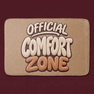 Officiële comfortzone grappig badmat