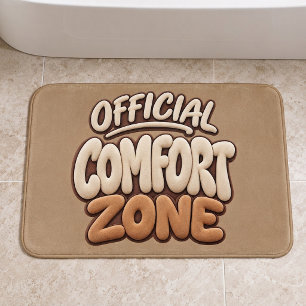 Officiële comfortzone grappig badmat