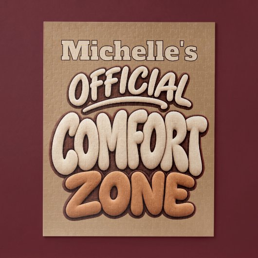 Officiële comfortzone grappig legpuzzel