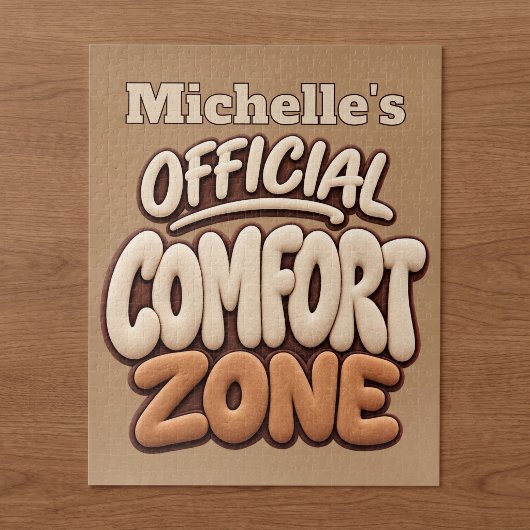 Officiële comfortzone grappig legpuzzel