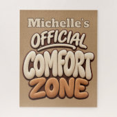 Officiële comfortzone grappig legpuzzel (Verticaal)