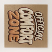 Officiële comfortzone grappig legpuzzel (Horizontaal)
