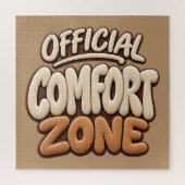 Officiële comfortzone grappig legpuzzel (Verticaal)