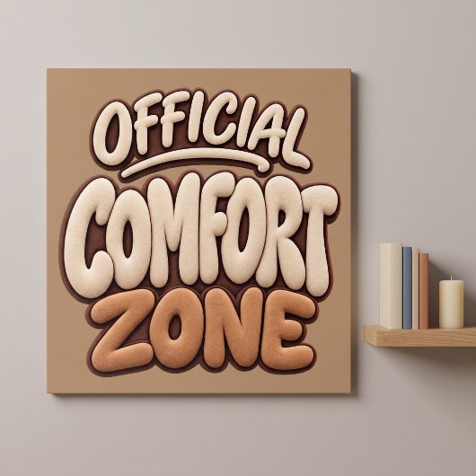 Officiële comfortzone Leuke tekst Poster