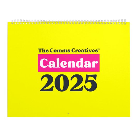 Officiële Comms Creatieven Kalender 2025 (Hoes)