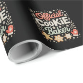 Officiële Cookie Baker Kerstmis Kerstmis Familie B Cadeaupapier (Rol Hoek)