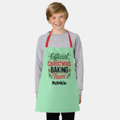 Officiële cookie baking team naam toevoegen schort (Gedragen)