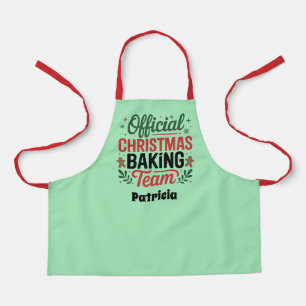 Officiële cookie baking team naam toevoegen schort