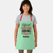 Officiële cookie baking team naam toevoegen schort (Insitu)