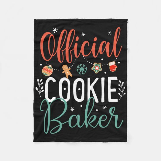 Officiële Cookie Byker Leuke Kerst Koppels Matchi Fleece Deken (Voorkant)