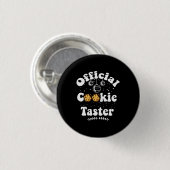 Officiële Cookie Proever Cookie Liefhebbers Kerstm Ronde Button 3,2 Cm (Voorkant /achterkant)