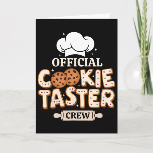 Officiële Cookie Proever Crew Grappig Byking Team Kaart (Voorkant)