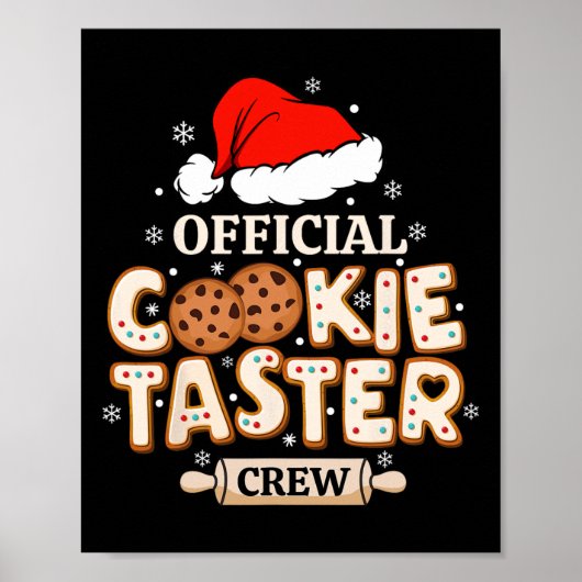 Officiële Cookie Proever Crew Prettig Kerstfeest F Poster (Voorkant)