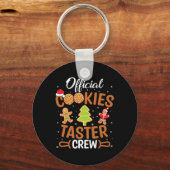Officiële Cookie Taster Crew Christmas Baking Bake Sleutelhanger (Voorkant)