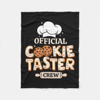 Officiële Cookie Taster Crew Funny Baking Team Fam Fleece Deken
