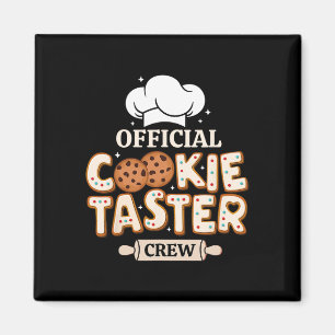 Officiële Cookie Taster Crew Funny Baking Team Fam Magneet